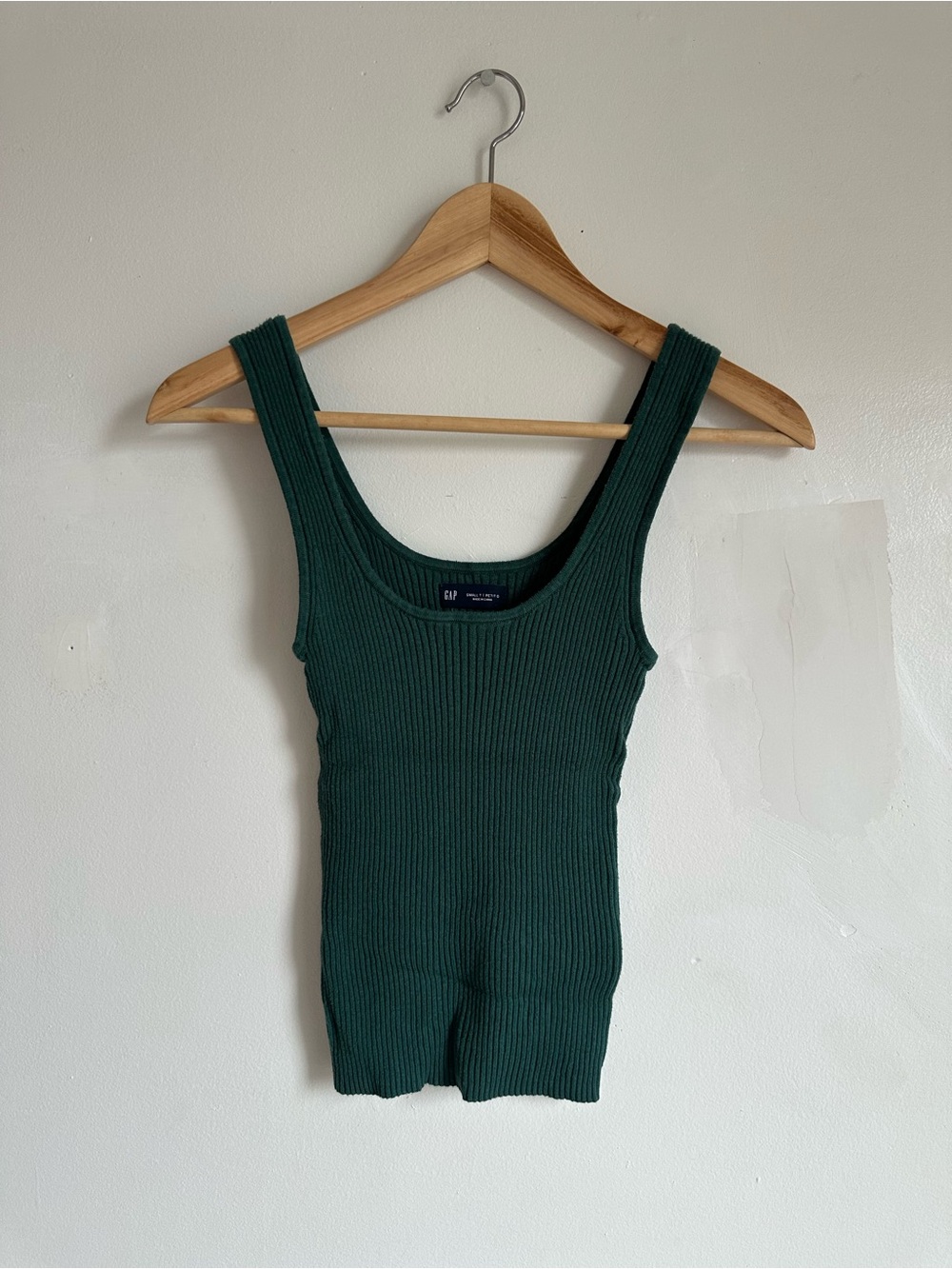 Dark Green Ribbed Tank